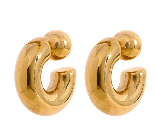 Because I Can Hoops - 18K Gold Plated Hoop Earrings for Women | ENNVY