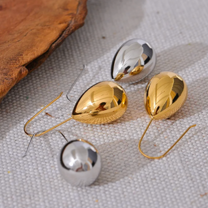 Mina Drop Earrings - 18K Gold Plated Drop Earrings for Women | ENNVY