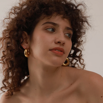Boldly Beautiful Hoops - 18K Gold Plated Hoop Earrings for Women | ENNVY