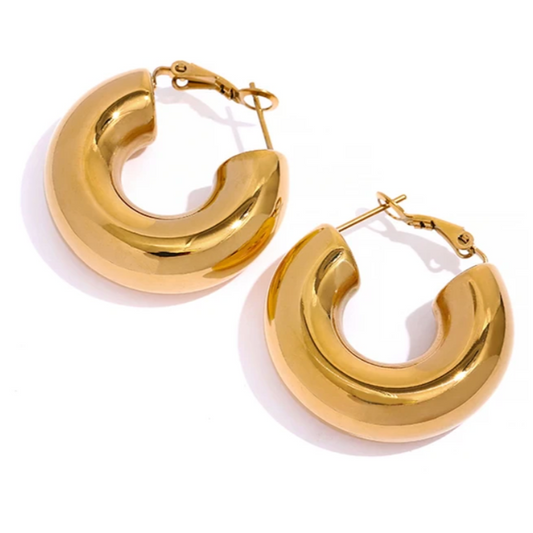 Boldly Beautiful Hoops - 18K Gold Plated Hoop Earrings for Women | ENNVY