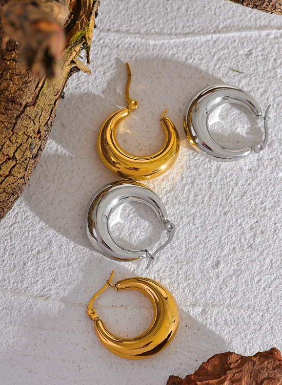 Daily Luxe Hoops - 18K Gold Plated Hoop Earrings for Women | ENNVY