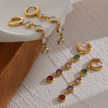 London Dangle Earrings - 18K Gold Plated Drop Earrings for Women | ENNVY