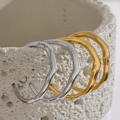 Forget-Me-Not Hoops - 18K Gold Plated Hoop Earrings for Women | ENNVY
