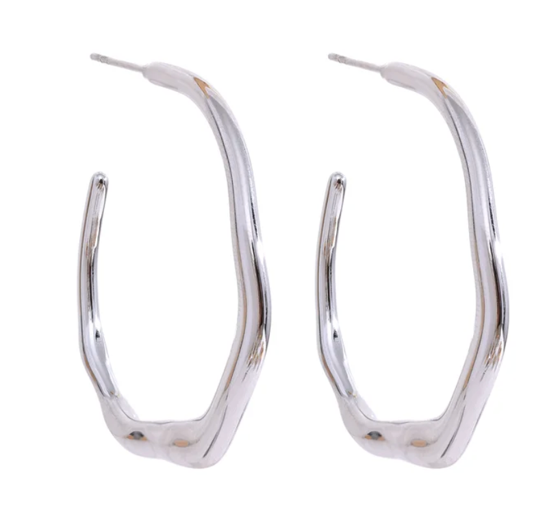 Forget-Me-Not Hoops - 18K Gold Plated Hoop Earrings for Women | ENNVY