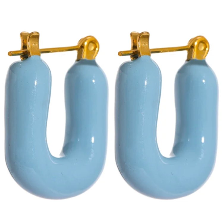 Color Me Her Hoops - 18K Gold Plated Hoop Earrings for Women | ENNVY