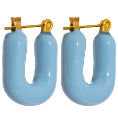 Color Me Her Hoops - 18K Gold Plated Hoop Earrings for Women | ENNVY
