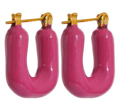 Color Me Her Hoops - 18K Gold Plated Hoop Earrings for Women | ENNVY
