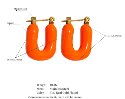 Color Me Her Hoops - 18K Gold Plated Hoop Earrings for Women | ENNVY