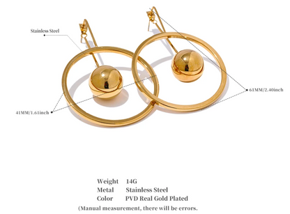 Silent Symphony Drop Earrings