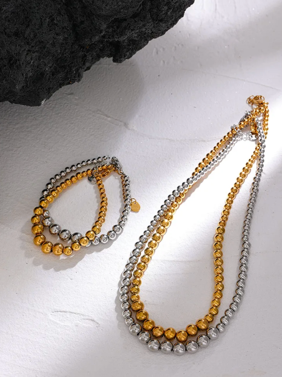 Intentionally Poised Bracelet - 18K Gold Plated Beaded Bracelet for Women | ENNVY