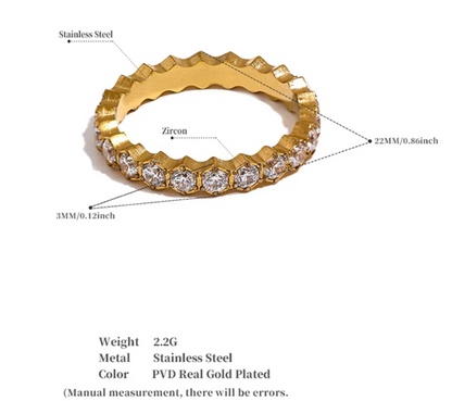 Stacked Intentions Ring