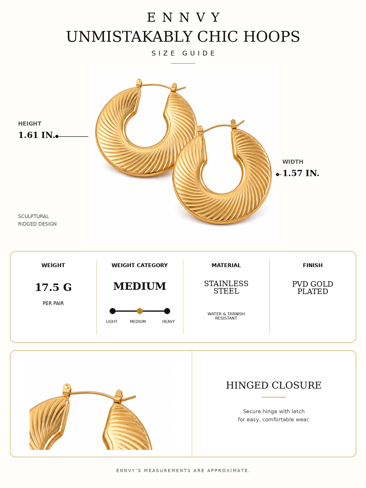 Unmistakably Chic Hoops